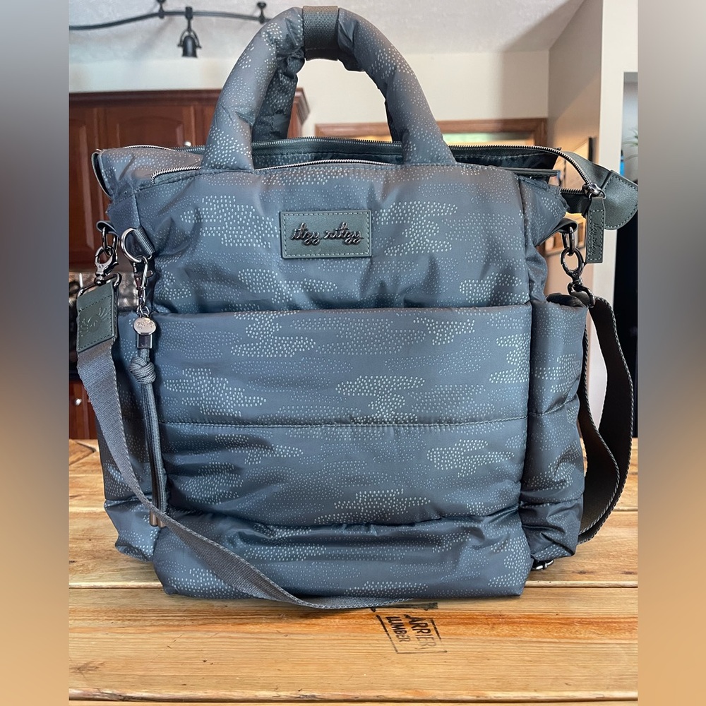 Itzy Ritzy Green Camouflage Backpack Diaper Bag